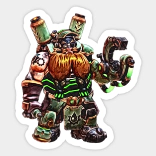 Overwatch Torbjorn Rustclad Sticker